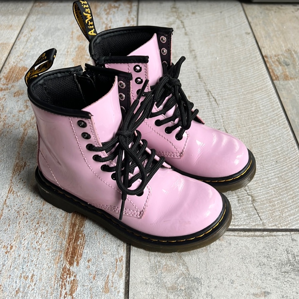 Toddler girl Dr Martens Pink Combat Boots